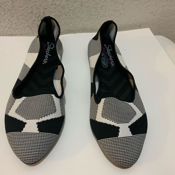 Skechers Air-Cooled Memory Foam Knit Slip-On Flats, Women’s 8 - Picture 2 of 10